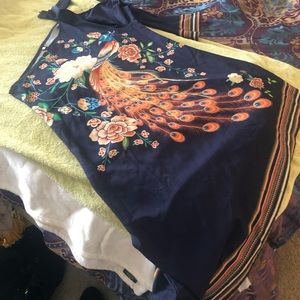 Dress asymmetrical size M multi colored